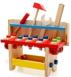 RISACCA 木のおもちゃ はじめてツールボックス 組立あそび 男の子 / 大工 工具 知育 木製 玩具 (Cタイプ)