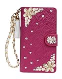 「kaupili」Galaxy S24 ultra SC-52E docomo au専用 ケース 鏡/ミラー付き カード収納 スタンド機能 手帳型 お財布機能付き 化粧鏡付き(B18-2-shibanhua-Y4)