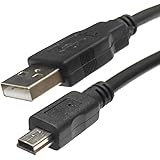 オーディオファン miniUSBケーブル USB2.0 フェライトコア付き タイプA to ミニUSB ブラック 1.5m