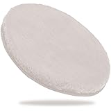 チェアパッド 丸 洗える ふわふわ チェアパッド モフモフ感 低反発 丸座布団 丸椅子 クッション ダイニングチェア/イームズチェア用クッション 35cm (アイボリー)