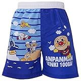 2018年 夏物 アンパンマン 男児 ５分丈 サーフパンツ Anpanman ブルー◇90cm