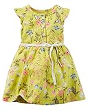 カーターズ Carter's ワンピース ノースリーブ フリル袖 綿ポプリン100% Printed Poplin Dress 9M (67-72cm)