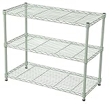 エイ・アイ・エス(AIS) スチールラック支柱径19mm 3段 幅75奥行35高さ60.4cm ホワイト SRS-7535WH