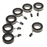 High Quality 54565826 Decorative Fluted Ring for Rods up to 1-Inch Diameter, Brushed Bronze, 7-Pack