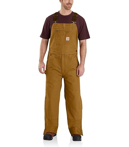 ③【carhartt】34✖️32ダックビブオーバーオール※胸ポケットロゴタグ無し Carhartt カーハート ダック ビブ オーバーオール ブラック
