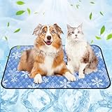 Lokulula 犬 ひんやりシート ペット 冷却マット 接触冷感 犬 ベッド 夏 ひんやりマットおしっこマット 防水 洗える 漏れ防止 滑り止め付 犬 中型 大型 暑さ対策