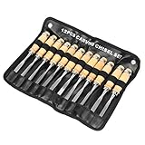 12個の木の彫刻の手のチゼルのツールセットプロフェッショナルな木工のうねりのスチール