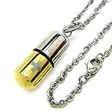 ノーブランド品ステンレスネックレス メディカルカプセル