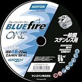 トラスコ中山 【10個セット】NORTON 切断砥石ブルーファイヤーワン180mm 2TW180BF1646