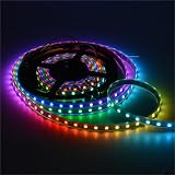 MOKUNGIT WS2812B LED Strip 16.4FT 5M WS2812B Individual Addressable WS2811 Built-in 5050 RGB Digital