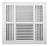 Accord ABSWWH41212 Sidewall/Ceiling Register with 4-Way Design, 12-Inch x 12-Inch(Duct Opening Measu
