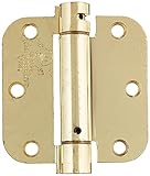 Deltana DSH35R43/4 Single Action Steel 3 1/2-Inch x 3 1/2-Inch x 1/4-Inch Spring Hinge [並行輸入品]