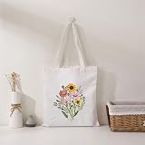 刺繍キット 初心者 セット ししゅうキット 刺しゅう クロスステッチ 手作り DIY刺繍工具 刺繍 枠 刺繍糸 刺繍用布1枚 調節可能なラグ糸 刺繍枠 クロスステッチキット プレゼント 手芸キット 英語説明書付き (ハンドバッグ2)