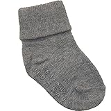 オールドネイビー(OLD NAVY)男女兼用グレー無地三つ折りロールアップソックス　子供用靴下 2t-3t(90cm-95cm)(日本サイズ12-14) [並行輸入品]