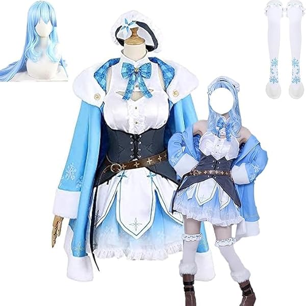 Amazon.co.jp: LUCKYCOS 雪花ラミィ コスプレ 衣装 帽子＆ストッキング