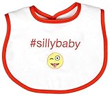 Raindrops Silly Baby Hashtag Bib, Orange by Raindrops
