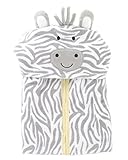 Just Born Welcome to the Circus Hooded Bath Wrap, Grey by Just Born