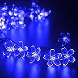 Tutent イルミネーションライト 50LED 7M ソーラー充電式 フラワーライト フェアリーライト ガーデン/芝生/パティオ/クリスマスツリー/パーティー/屋内/屋外用装飾ライト PSE認証済み