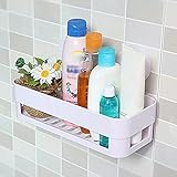 Weitis（TM）吸盤付きプラスチック浴室の棚キッチンストレージホルダーキッチン用品トイレタリー食器棚