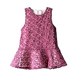 Pettigirl子供ドレス ブラウス ノースリーブ ガールズワンピース 6歳 [並行輸入品]
