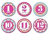 Sticky Bellies -Sticky Bellies Monthly Milestone Stickers - Kaliedoscope Cutie 1-12 months by Sticky