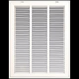 18 " x 36スチールReturnエアフィルタグリルfor 1 "フィルタ – Removable Face /ドア – HVACダクトカバー – フラットStamped面 – ホワイト