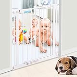 余分なワイドベビーゲートの圧力は、階段のための室内安全ゲートをマウント廊下の玄関白い簡単に閉じる75-187.4センチメートル (サイズ さいず : 89.5-103.4cm)