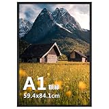 Giftgarden 額縁 ポスター 300x450mm フィット サイズ フォト フレーム ブラック 壁掛け 額 1枚