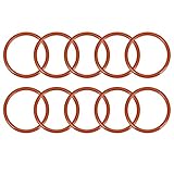 uxcell O-リング　シールリング　ガスケット　VMQ製　レッド　42mmx35.8mmx3.1mm　10個入り