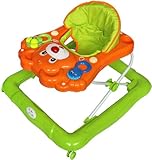 Bebe Style Deluxe Baby Walker (Orange/ Green)