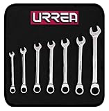 URREA 1200MCM Ratcheting Combination Wrench Chrome [並行輸入品]