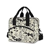 ロマンチック パリ エッフェルランチバッグ レディース メンズ 再利用可能 断熱ランチボックス 調節可能なショルダーストラップ トート ランチバッグ 仕事 ピクニック 学校用