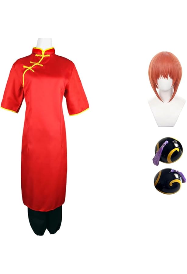 Amazon | [MAIKO] 神楽 コスプレ衣装 銀魂 チャイナドレス