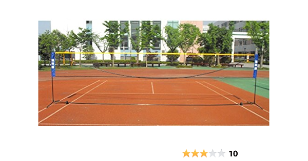 組み立て簡単 本格バドミントンネット バドミントン ネット 支柱 バトミントン トレーニング 6 1ｍ 国際標準サイズ 携帯便利 収納ケース付き 持ち歩きで好きな場所で バドミントン E買い物ネットワーク ネット ゲージ Amazon