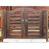 ウッド門扉 扇2型0812柱仕様 両開きセット