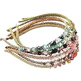 BIANHUAN レディース カチューシャ キラキラ 可愛い カラフル リボン お洒落 小物 髪留め ファッション(4点セット)