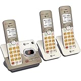 AT＆T EL52313 DECT 6.0発信者ID /コールウェイティング、3つのコードレスハンドセット、シルバーの電話応答システム
