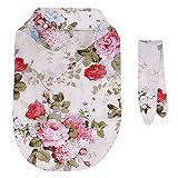 Prettyia 赤ちゃん　　幼児　　花柄　　スワドル　　ラップ　ブランケット　　寝袋　　ヘッドバンド　　セット　　ギフト　　全3スタイル - スタイル2