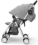 [ボニーレン] Bonilen AB501 ベビーカー, 4.3kg 超軽量・コンパクト折りたたみ (グレー) (海外直送品)