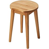 Amazon.co.jp: スツール 天然木 ウッドスツール 丸型 椅子 木製