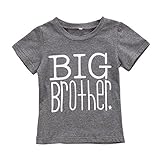 Little Brother & Big Brother & Little Sister矢印パターン印刷ロンパース& TシャツTトップス