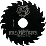 山真製鋸(YAMASHIN) ブラックタイガー 缶入2枚組 集塵丸鋸・充電丸鋸用 100mm