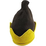 [モノジー] MONOZY キッズ ベビー とんがり帽子 子供 ニット帽 選べる10色 クラウン ニットキャップ 男女 兼用 秋 冬 帽子 (10) バイカラー ブラウン)