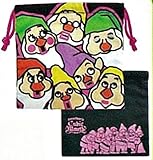 スモールプラネット DISNEY 巾着 セブンドワーフ みんなでアップ H20×W20cm マルチカラー 本体:綿、紐:ポリエステル APDS988