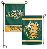 NCAA North Dakota State University 12 x 18インチ両面アウトドア庭フラグバナー