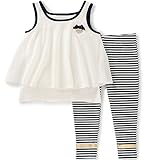 Juicy Couture Big Girls' 2 Piece Pant Set-Layered White 7 [並行輸入品]
