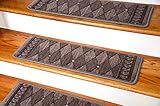ディーンプレミアムニュージーランドウールカーペット階段踏み板 – Marquis Java ( Set of 15 ) 30 " x 9 "