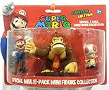 Super Mario - Mini Figures 3 Pack Collection - SPECIAL MULTI-PACK (Mario, Donkey Kong & Toad) [並行輸入品