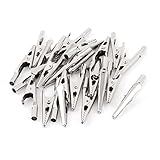 URBEST25 Pcs Silver Tone Metal Alligator Clip Crocodile Clamps [並行輸入品]