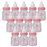 Myoffice ベビーシャワー 哺乳瓶 ベビー ミルクボトル パーティー 装飾 ギフト キャンディボトル ピンク